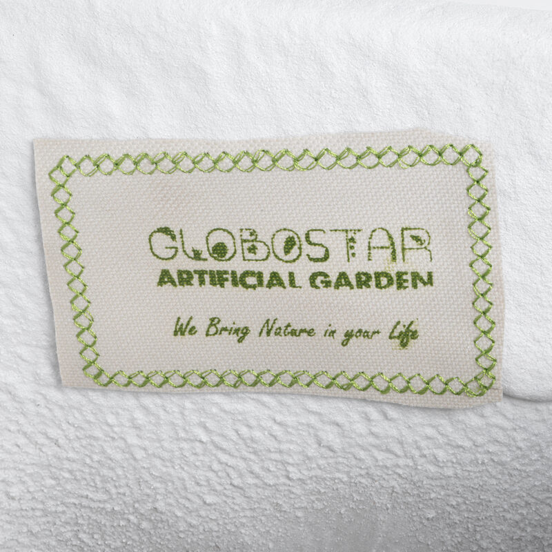 GloboStar® Artificial Garden ALBEROBELLO 20738 Επιδαπέδιο Πολυεστερικό Τσιμεντένιο Κασπώ Γλάστρα – Flower Pot Λευκό Μ58 x Π30 x Υ90cm