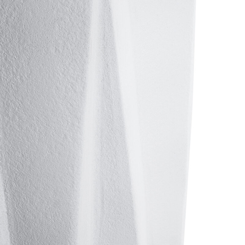 GloboStar® Artificial Garden PADOVA 20739 Επιδαπέδιο Πολυεστερικό Τσιμεντένιο Κασπώ Γλάστρα – Flower Pot Λευκό Φ48 x Υ100cm