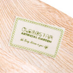 GloboStar® Artificial Garden RAVELLO 20747 Επιδαπέδιο Πολυεστερικό Τσιμεντένιο Κασπώ Γλάστρα – Flower Pot Μαύρο με Καφέ Μ60 x Π50 x Υ75cm