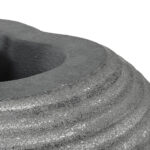 GloboStar® Artificial Garden FLORENCE 20751 Επιδαπέδιο Πολυεστερικό Τσιμεντένιο Κασπώ Γλάστρα – Flower Pot Γκρι Μ130 x Π90 x Υ48cm