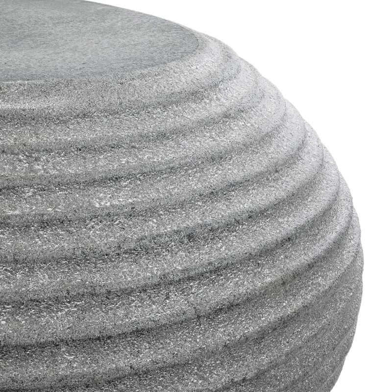 GloboStar® Artificial Garden FLORENCE 20751 Επιδαπέδιο Πολυεστερικό Τσιμεντένιο Κασπώ Γλάστρα – Flower Pot Γκρι Μ130 x Π90 x Υ48cm