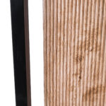 GloboStar® Artificial Garden CASSIANO 20753 Επιδαπέδιο Μεταλλικό Τσιμεντένιο Κασπώ Γλάστρα – Flower Pot Καφέ με Μαύρο Μ36 x Π36 x Υ90cm