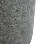 GloboStar® Artificial Garden ERICE 20757 Επιδαπέδιο Πολυεστερικό Τσιμεντένιο Κασπώ Γλάστρα – Flower Pot Γκρι Φ25 x Υ23cm