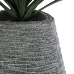 GloboStar® Artificial Garden RONDA 20760 Επιδαπέδιο Πολυεστερικό Τσιμεντένιο Κασπώ Γλάστρα – Flower Pot Γκρι Μ54 x Π48 x Υ104cm