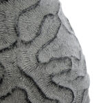 GloboStar® Artificial Garden GALICIA 20763 Επιδαπέδιο Πολυεστερικό Τσιμεντένιο Κασπώ Γλάστρα – Flower Pot Γκρι Φ52 x Υ80cm