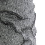 GloboStar® Artificial Garden GALICIA 20764 Επιδαπέδιο Πολυεστερικό Τσιμεντένιο Κασπώ Γλάστρα – Flower Pot Γκρι Φ50 x Υ110cm