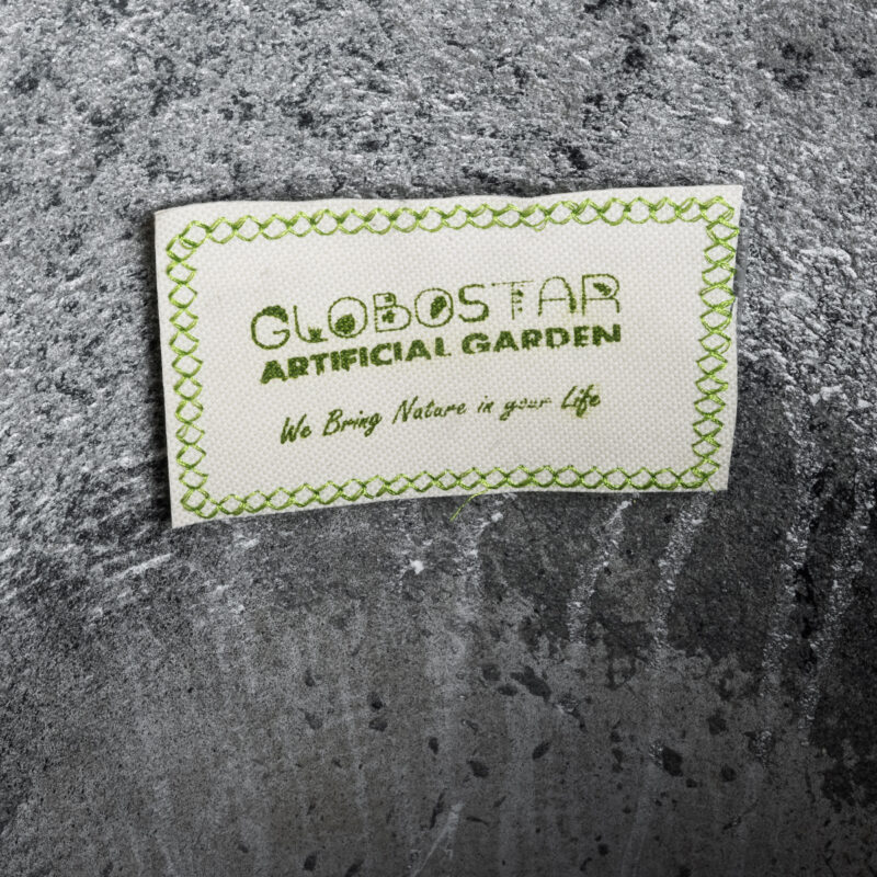 GloboStar® Artificial Garden GALICIA 20764 Επιδαπέδιο Πολυεστερικό Τσιμεντένιο Κασπώ Γλάστρα – Flower Pot Γκρι Φ50 x Υ110cm