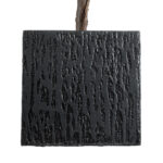 GloboStar® Artificial Garden CATALONIA 20767 Επιδαπέδιο Πολυεστερικό Τσιμεντένιο Κασπώ Γλάστρα – Flower Pot Μαύρο Μ30 x Π30 x Υ30cm