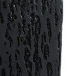 GloboStar® Artificial Garden CATALONIA 20767 Επιδαπέδιο Πολυεστερικό Τσιμεντένιο Κασπώ Γλάστρα – Flower Pot Μαύρο Μ30 x Π30 x Υ30cm