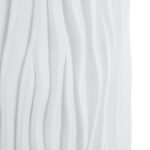 GloboStar® Artificial Garden ORIENTE 20768 Επιδαπέδιο Πολυεστερικό Τσιμεντένιο Κασπώ Γλάστρα – Flower Pot Λευκό Φ35 x Υ65cm