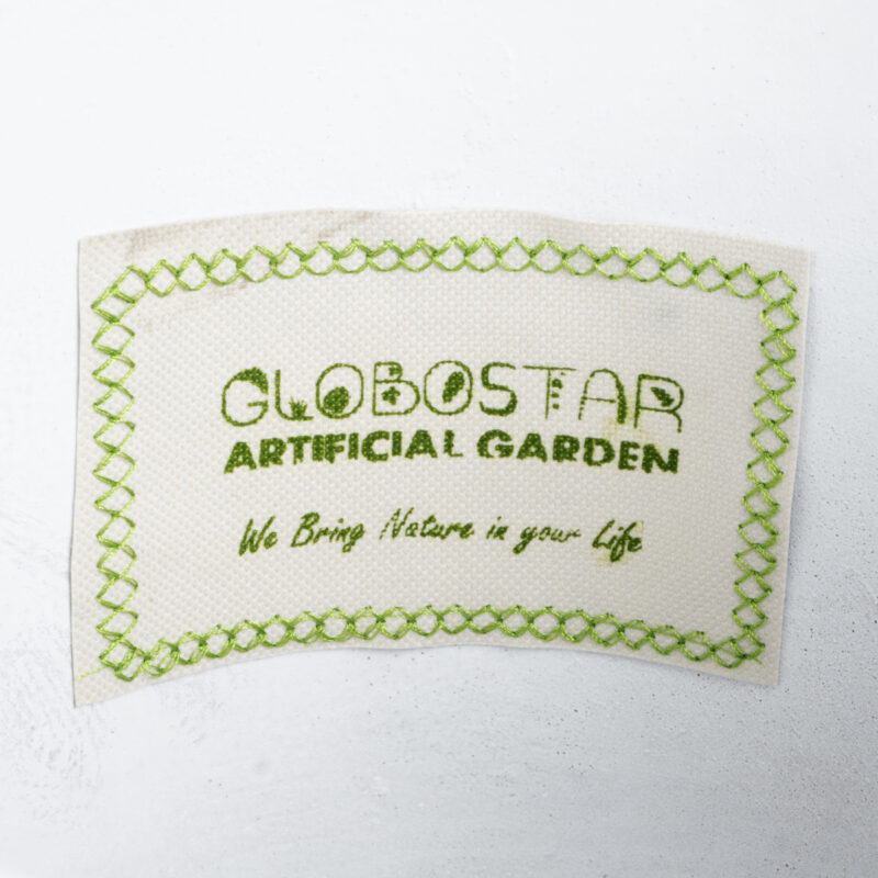 GloboStar® Artificial Garden ORIENTE 20768 Επιδαπέδιο Πολυεστερικό Τσιμεντένιο Κασπώ Γλάστρα – Flower Pot Λευκό Φ35 x Υ65cm