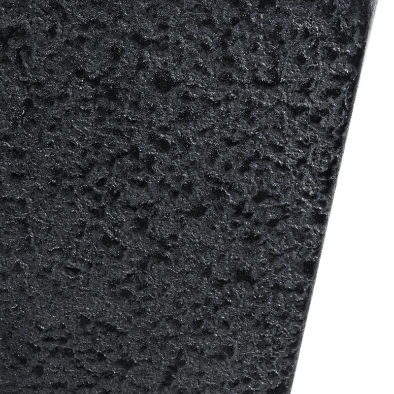 GloboStar® Artificial Garden KARRASPIO 20770 Επιδαπέδιο Πολυεστερικό Τσιμεντένιο Κασπώ Γλάστρα – Flower Pot Μαύρο Μ34 x Π34 x Υ30cm