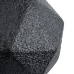 GloboStar® Artificial Garden CARNABY 20780 Επιδαπέδιο Πολυεστερικό Τσιμεντένιο Κασπώ Γλάστρα – Flower Pot Μαύρο Μ30 x Π30 x Υ30cm