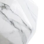 GloboStar® Artificial Garden BRIXTON 20784 Επιδαπέδιο Πολυεστερικό Τσιμεντένιο Κασπώ Γλάστρα – Flower Pot Λευκό Μ30 x Π30 x Υ30cm