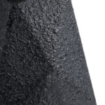 GloboStar® Artificial Garden GREENWICH 20786 Επιδαπέδιο Πολυεστερικό Τσιμεντένιο Κασπώ Γλάστρα – Flower Pot Μαύρο Μ20 x Π14 x Υ32cm