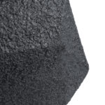 GloboStar® Artificial Garden GREENWICH 20787 Επιδαπέδιο Πολυεστερικό Τσιμεντένιο Κασπώ Γλάστρα – Flower Pot Μαύρο Μ24 x Π14 x Υ20cm