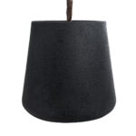 GloboStar® Artificial Garden SOHO 20791 Επιδαπέδιο Πολυεστερικό Τσιμεντένιο Κασπώ Γλάστρα – Flower Pot Μαύρο Φ65 x Υ60cm