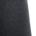 GloboStar® Artificial Garden SOHO 20791 Επιδαπέδιο Πολυεστερικό Τσιμεντένιο Κασπώ Γλάστρα – Flower Pot Μαύρο Φ65 x Υ60cm