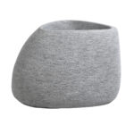 GloboStar® Artificial Garden OXFORD 20794 Επιδαπέδιο Πολυεστερικό Τσιμεντένιο Κασπώ Γλάστρα – Flower Pot Γκρι Μ60 x Π55 x Υ43cm