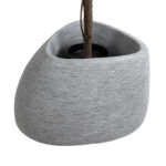 GloboStar® Artificial Garden OXFORD 20794 Επιδαπέδιο Πολυεστερικό Τσιμεντένιο Κασπώ Γλάστρα – Flower Pot Γκρι Μ60 x Π55 x Υ43cm