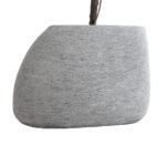 GloboStar® Artificial Garden OXFORD 20794 Επιδαπέδιο Πολυεστερικό Τσιμεντένιο Κασπώ Γλάστρα – Flower Pot Γκρι Μ60 x Π55 x Υ43cm