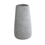 GloboStar® Artificial Garden OXFORD 20795 Επιδαπέδιο Πολυεστερικό Τσιμεντένιο Κασπώ Γλάστρα – Flower Pot Γκρι Μ45 x Π49 x Υ90cm