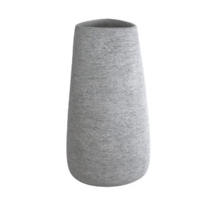 GloboStar® Artificial Garden OXFORD 20795 Επιδαπέδιο Πολυεστερικό Τσιμεντένιο Κασπώ Γλάστρα – Flower Pot Γκρι Μ45 x Π49 x Υ90cm