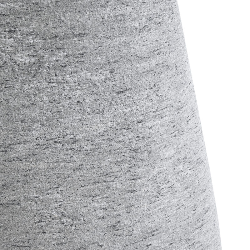 GloboStar® Artificial Garden OXFORD 20795 Επιδαπέδιο Πολυεστερικό Τσιμεντένιο Κασπώ Γλάστρα – Flower Pot Γκρι Μ45 x Π49 x Υ90cm