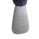 GloboStar® Artificial Garden OXFORD 20796 Επιδαπέδιο Πολυεστερικό Τσιμεντένιο Κασπώ Γλάστρα – Flower Pot Γκρι Μ45 x Π40 x Υ72cm