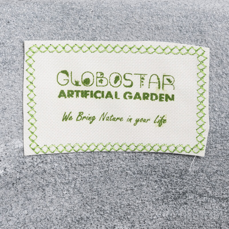 GloboStar® Artificial Garden OXFORD 20796 Επιδαπέδιο Πολυεστερικό Τσιμεντένιο Κασπώ Γλάστρα – Flower Pot Γκρι Μ45 x Π40 x Υ72cm