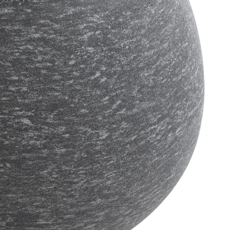 GloboStar® Artificial Garden COLUMBIA 20797 Επιδαπέδιο Πολυεστερικό Τσιμεντένιο Κασπώ Γλάστρα – Flower Pot Γκρι Φ40 x Υ35cm