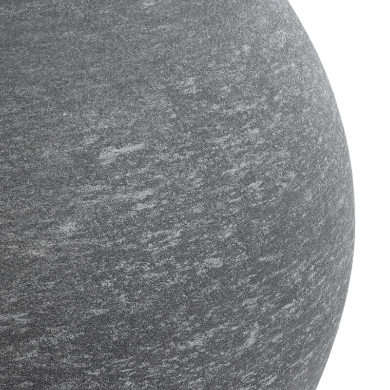 GloboStar® Artificial Garden COLUMBIA 20798 Επιδαπέδιο Πολυεστερικό Τσιμεντένιο Κασπώ Γλάστρα – Flower Pot Γκρι Φ60 x Υ51cm