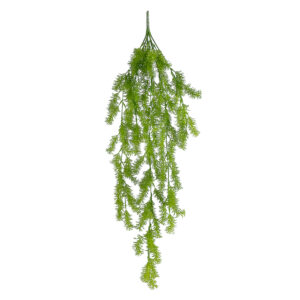 GloboStar® Artificial Garden HANGING CYPRESS 20823 Τεχνητό Διακοσμητικό Κρεμαστό Φυτό Κυπαρίσσι Μ25 x Π15 x Υ80cm