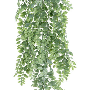 GloboStar® Artificial Garden HANGING FERN BRANCH  20831 Τεχνητό Διακοσμητικό Κρεμαστό κλαδί Φτέρης Μ30 x Π10 x Υ85cm