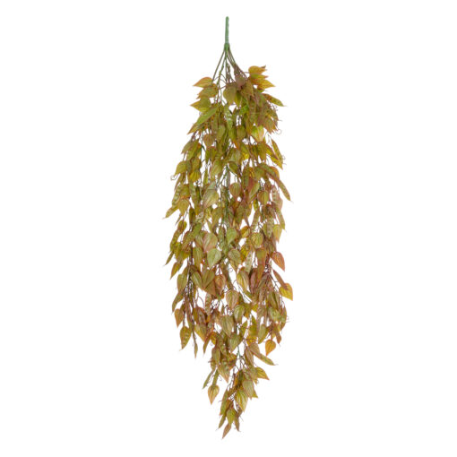GloboStar® Artificial Garden HANGING LIMA BEAN 20844 Τεχνητό Διακοσμητικό Κρεμαστό Φυτό Φασόλι Λίμα Μ29 x Π10 x Υ86cm