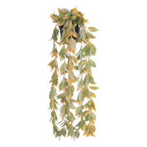 GloboStar® Artificial Garden HANGING POMELO LEAF 20871 – Τεχνητό Κρεμαστό Διακοσμητικό Φυτό Φύλλο Πομέλο  Φ17 x Y50cm