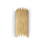 IDEAL LUX Επιτοίχιο Φωτιστικό PAN 2xE14 Χρυσού Χρώματος – 208794