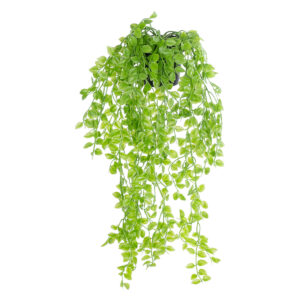 GloboStar® Artificial Garden HANGING PEACH LEAF 20880 – Τεχνητό Κρεμαστό Διακοσμητικό Φυτό Φύλλο Ροδακινιάς  Φ20 x Y50cm