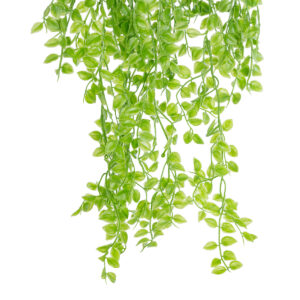 GloboStar® Artificial Garden HANGING PEACH LEAF 20880 – Τεχνητό Κρεμαστό Διακοσμητικό Φυτό Φύλλο Ροδακινιάς  Φ20 x Y50cm