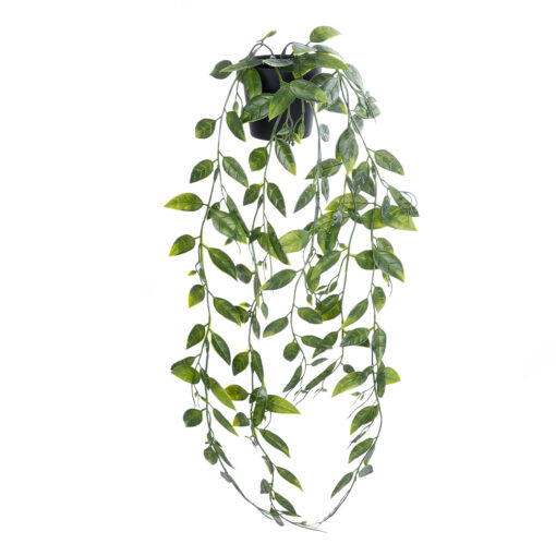 GloboStar® Artificial Garden HANGING DUTCH BEAN 20883 – Τεχνητό Κρεμαστό Διακοσμητικό Φυτό Ολλανδικό Φασόλι Φ28 x Y70cm