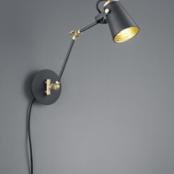 Φωτιστικό Τοίχου Trio Lighting   E14 Μαύρο Ματ Μεταλλικό    208870132