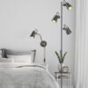 Φωτιστικό Τοίχου Trio Lighting   E14 Μαύρο Ματ Μεταλλικό    208870132