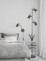 Φωτιστικό Τοίχου Trio Lighting   E14 Μαύρο Ματ Μεταλλικό    208870132