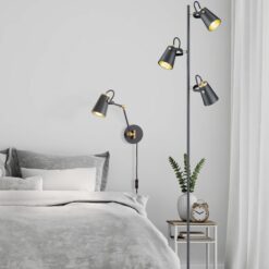 Φωτιστικό Τοίχου Trio Lighting   E14 Μαύρο Ματ Μεταλλικό    208870132