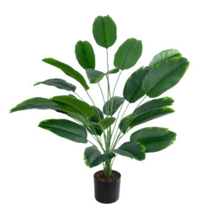 GloboStar® Artificial Garden YOUNG BANANA PLANT 20916 – Διακοσμητικό Φυτό Νεαρή Μπανανιά Φ82 x Υ80cm