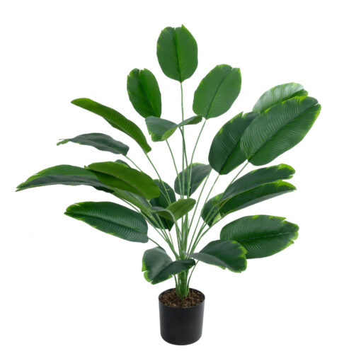 GloboStar® Artificial Garden YOUNG BANANA PLANT 20916 – Διακοσμητικό Φυτό Νεαρή Μπανανιά Φ82 x Υ80cm