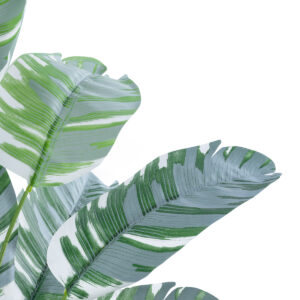 GloboStar® Artificial Garden BANANA PLANT ZEBRA 20930 – Διακοσμητικό Φυτό Μπανανιά Ζέβρα Φ70 x Υ55cm