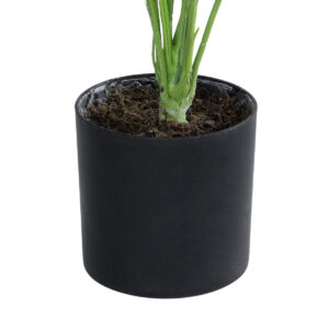 GloboStar® Artificial Garden BANANA PLANT ZEBRA 20930 – Διακοσμητικό Φυτό Μπανανιά Ζέβρα Φ70 x Υ55cm