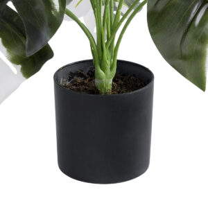 GloboStar® Artificial Garden ALBINO MONSTERA PLANT 20935 – Διακοσμητικό Φυτό Λευκή Μονστέρα Φ60 x Υ55cm