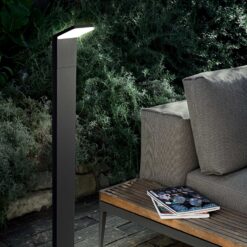 IDEAL LUX Κολωνάκι Κήπου STYLE LED 9W 4000K IP54 Ανθρακί Χρώματος – 209906